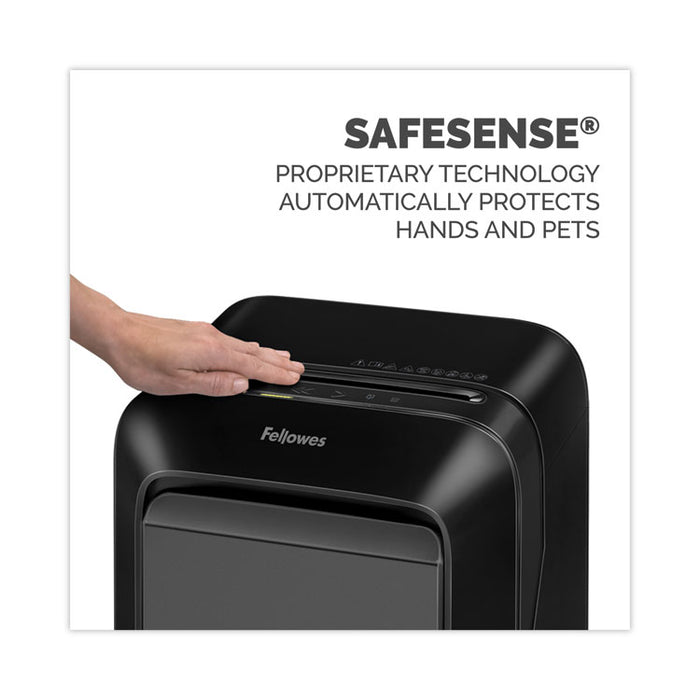 Powershred LX210 Micro-Cut Shredder, 16 Manual Sheet Capacity, Black