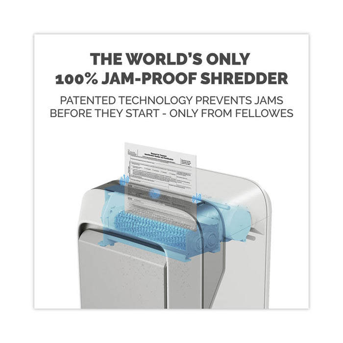Powershred LX210 Micro-Cut Shredder, 16 Manual Sheet Capacity, White