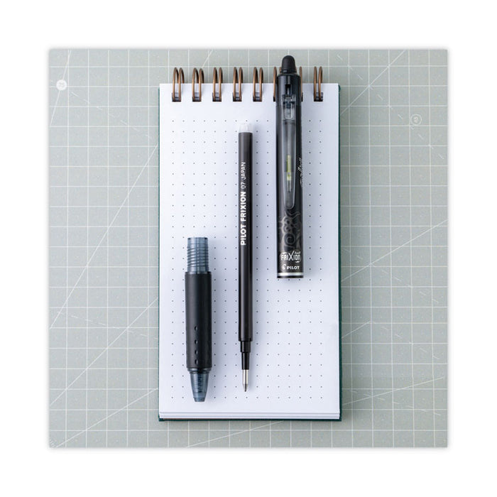 Refill for Pilot FriXion Erasable, FriXion Ball, FriXion Clicker and FriXion LX Gel Ink Pens, Fine Tip, Black Ink, 3/Pack
