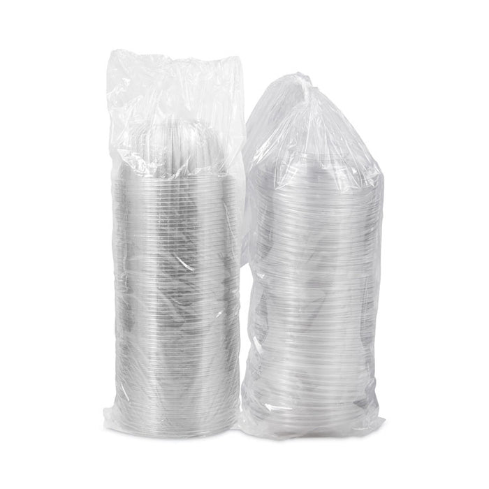 PresentaBowls Bowl/Lid Combo-Paks, 48 oz, Clear, Plastic, 126/Carton