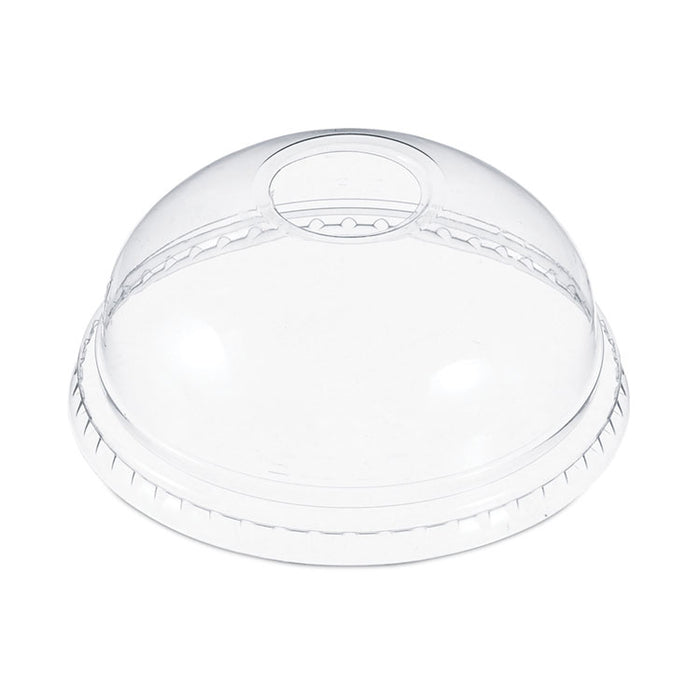 Dome-Top Cold Cup Lids, Fits 12 oz to 24 oz Cold Cups, Plastic, Clear, 1,000/Carton
