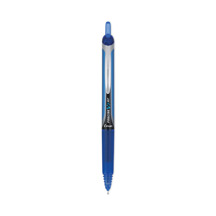 Precise V7RT Rollerball Pen, Retractable, Fine 0.7 mm, Blue Ink, Blue Barrel