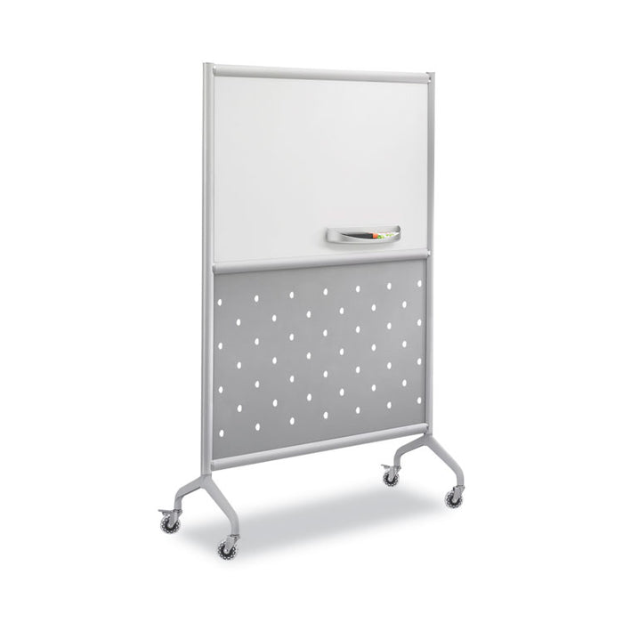 Rumba Whiteboard Collaboration Screen Accessory Tray, 12.25" x 3.5" x 2.25", Silver