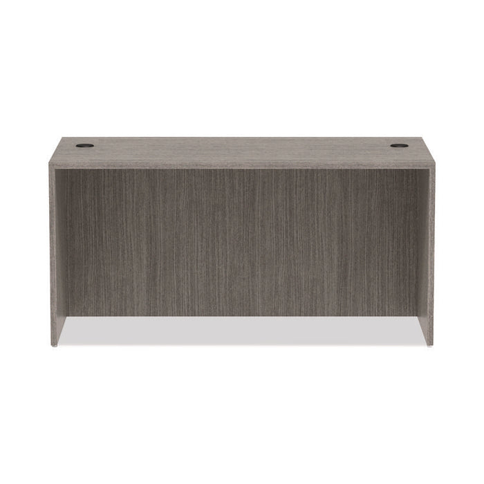 Alera Valencia Series Straight Front Desk Shell, 59.13" x 29.5" x 29.63", Gray
