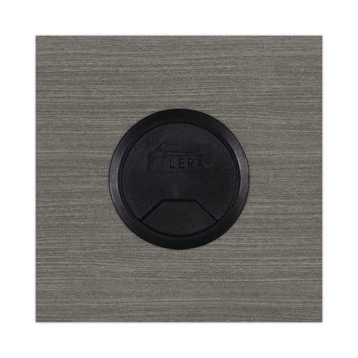 Alera Valencia Series Straight Front Desk Shell, 59.13" x 29.5" x 29.63", Gray