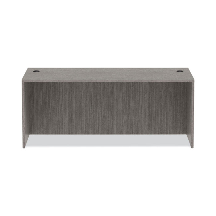 Alera Valencia Series Straight Front Desk Shell, 71" x 35.5" x 29.63", Gray