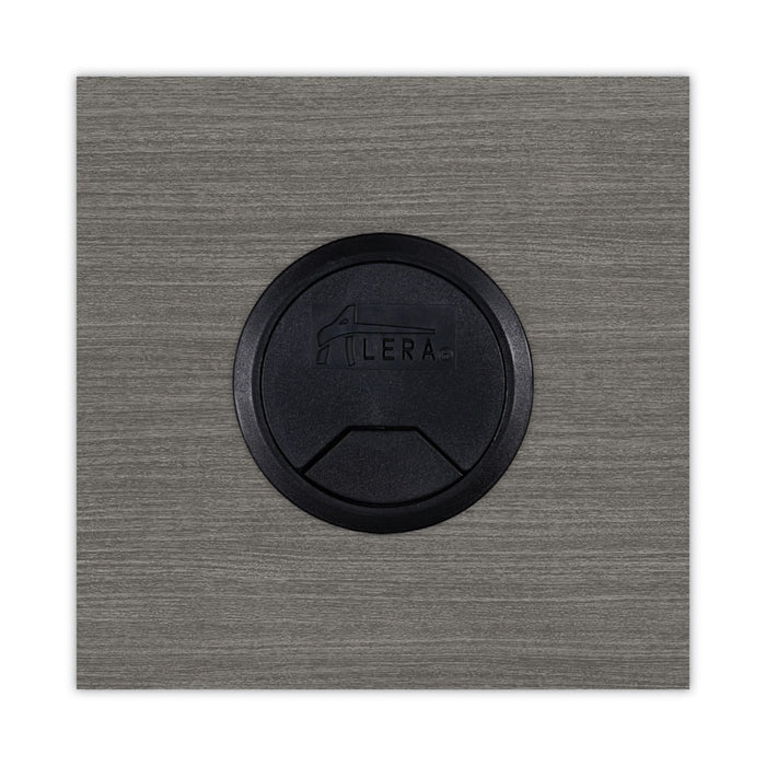 Alera Valencia Series Straight Front Desk Shell, 71" x 35.5" x 29.63", Gray
