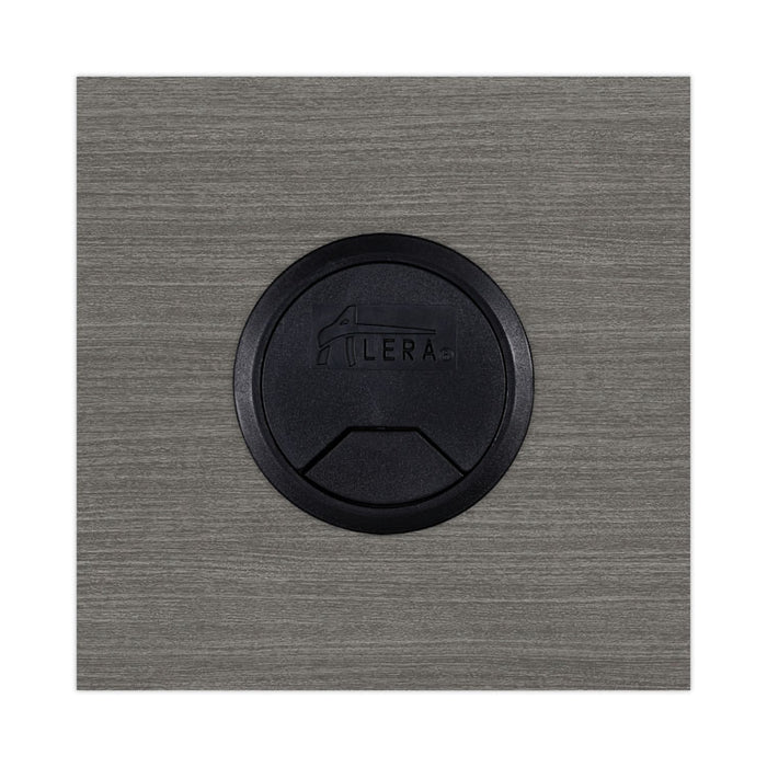 Alera Valencia Series Reversible Return/Bridge Shell, 42w x 23.63d x 29.5h, Gray