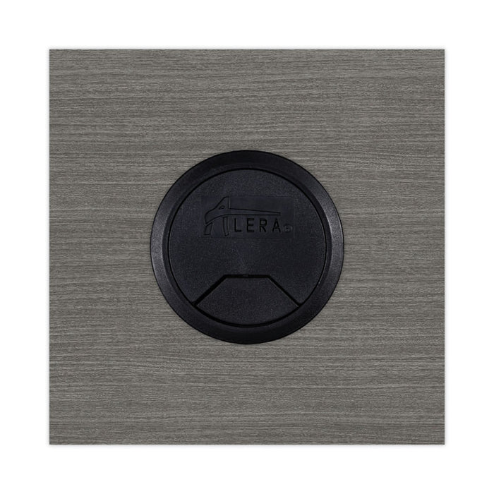 Alera Valencia Series Reversible Return/Bridge Shell, 47.25w x 23.63d x 29.5h, Gray