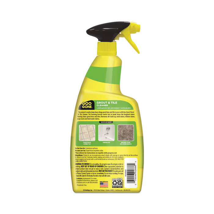 Grout and Tile Cleaner, Citrus Scent, 28 oz Trigger Spray Bottle, 6/Carton