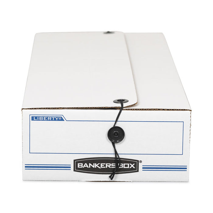 LIBERTY Check and Form Boxes, 11" x 24" x 5", White/Blue, 12/Carton