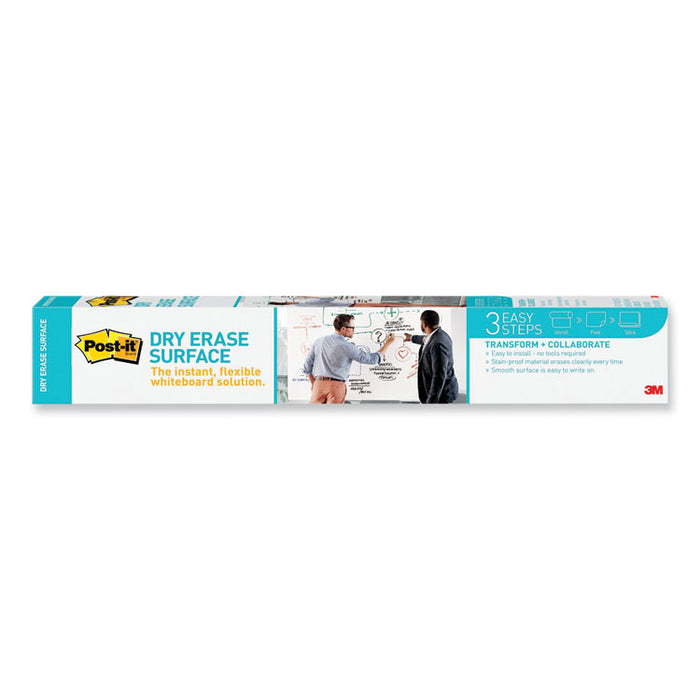 Dry Erase Surface, Laminate Film, 36" x 7 mil x 24", White
