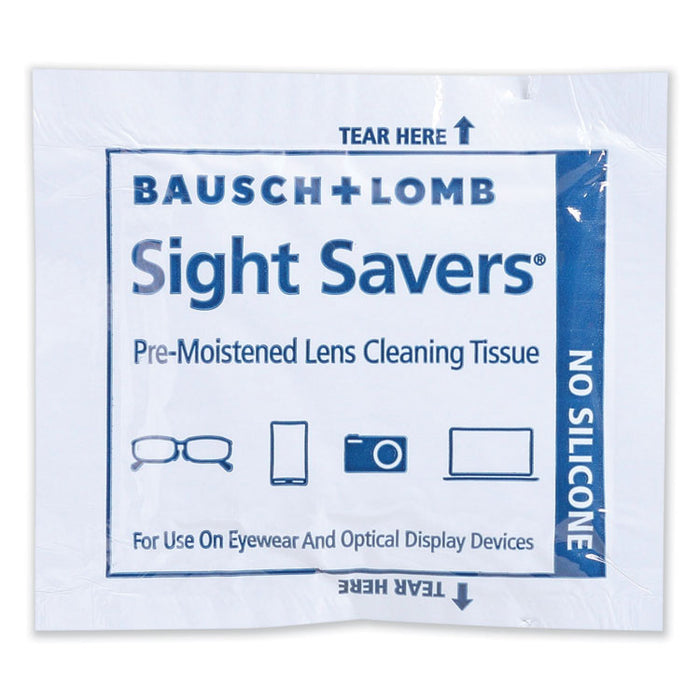 Sight Savers Premoistened Lens Cleaning Tissues, 8 x 5, 100/Box, 10 Box/Carton