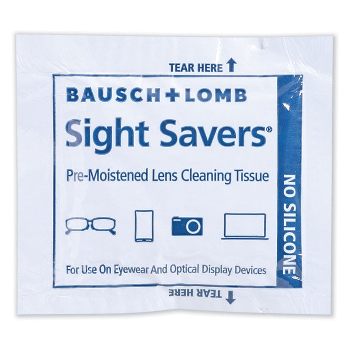 Sight Savers Premoistened Lens Cleaning Tissues, 8" x 5", 100/Box