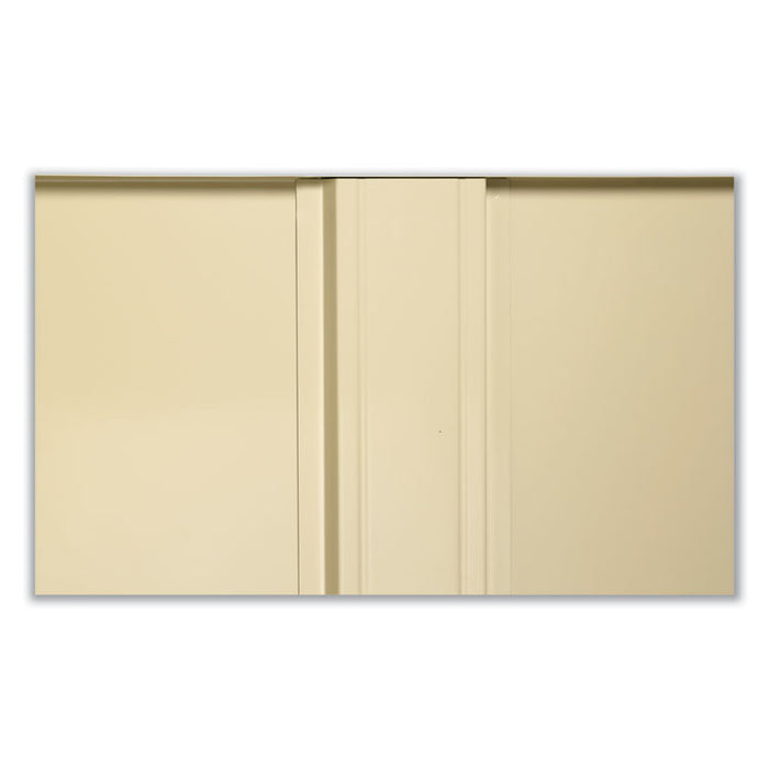 Janitorial Cabinet, 36w x 18d x 64h, Putty