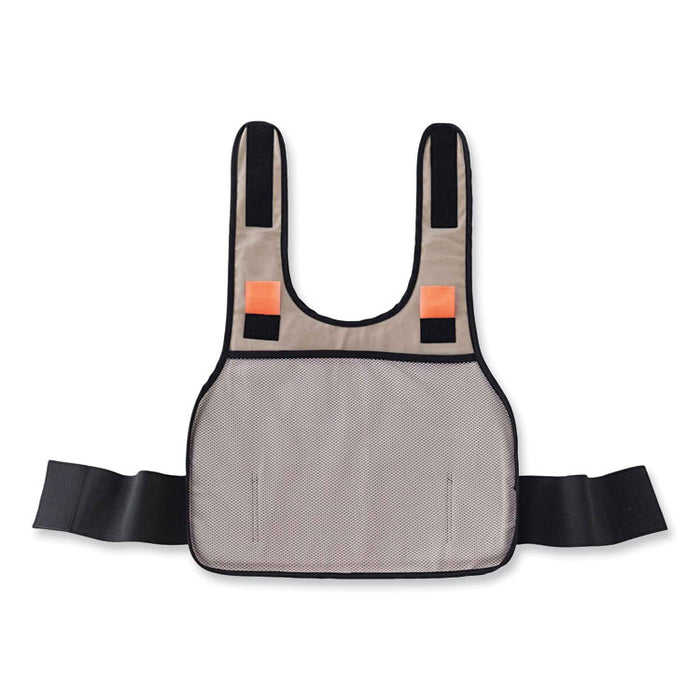 Chill-Its 6235 Standard Phase Change Cooling Vest, Cotton, Large/X-Large, Khaki