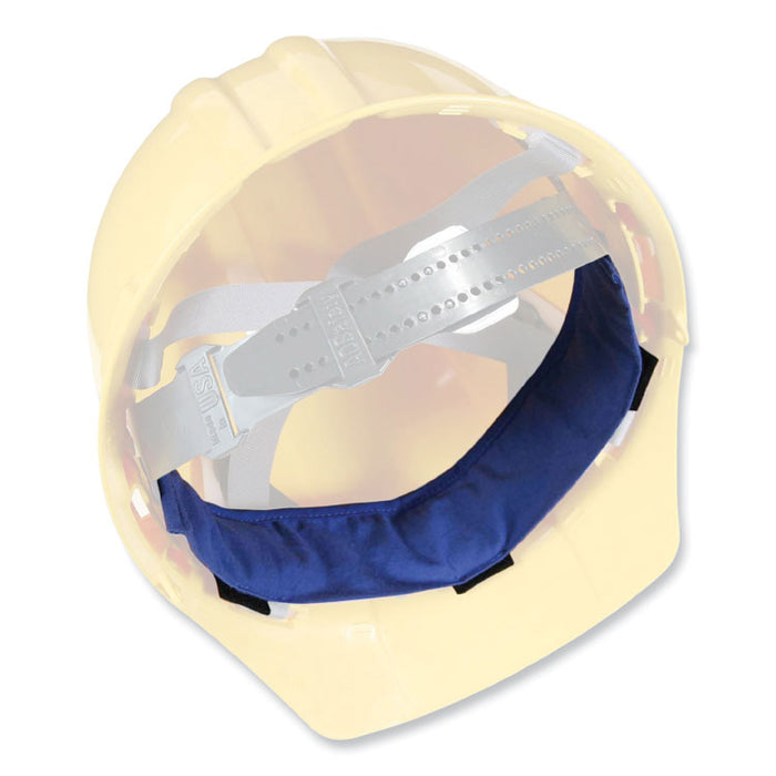 Chill-Its 6716 Cooling Hard Hat Liner - Polymers, 13.25 x 1.88, Blue