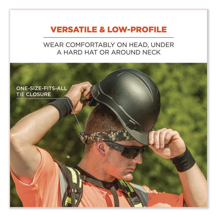 Chill-Its 6700 Cooling Bandana Polymer Tie Headband, One Size Fits Most, Flames