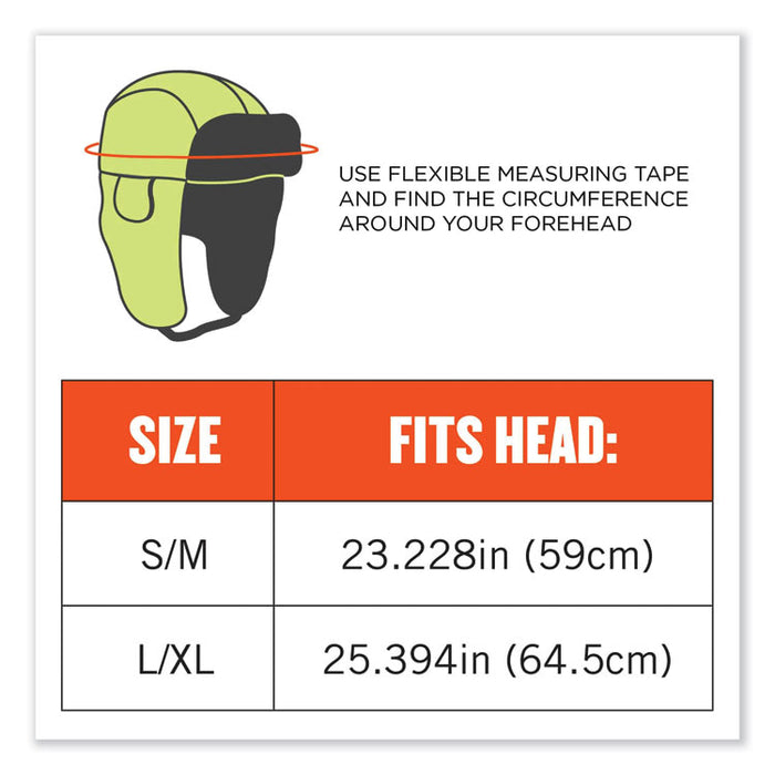 N-Ferno 6802 Classic Trapper Hat, 3M Thinsulate/Nylon, Small/Medium, Lime