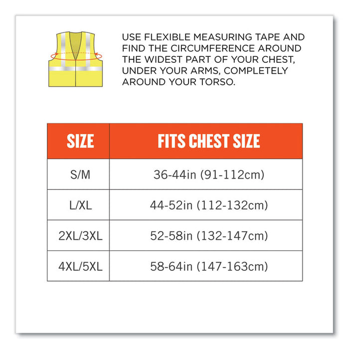GloWear 8261FRHL Class 2 Dual Compliant FR Hook and Loop Safety Vest, Small/Medium, Lime
