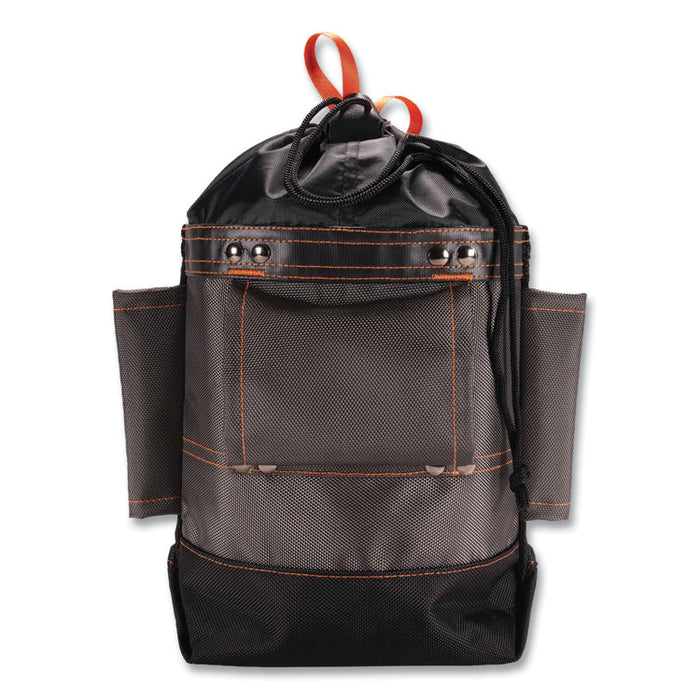 Arsenal 5926 Topped Bolt Bag Tool Pouch, Short, 5 x 10 x 9, Ballistic Polyester, Black/Gray