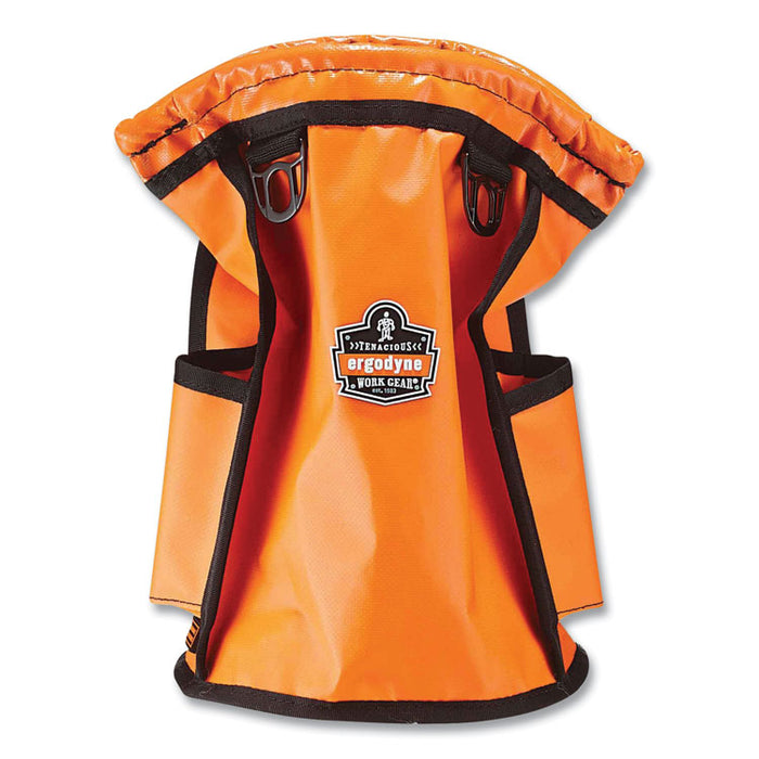 Arsenal 5538 Topped Parts Tarpaulin Pouch, 7.5 x 7.5 x 12, Tarpaulin, Orange