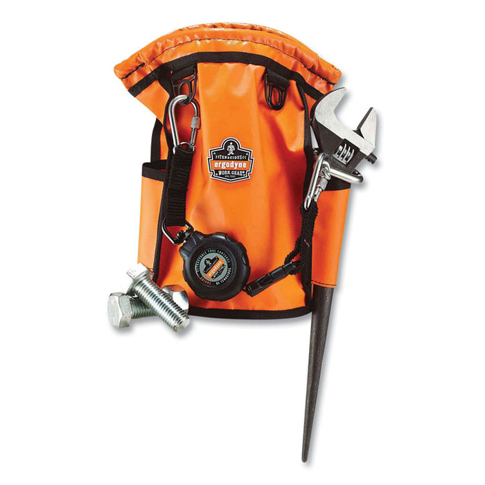 Arsenal 5538 Topped Parts Tarpaulin Pouch, 7.5 x 7.5 x 12, Tarpaulin, Orange