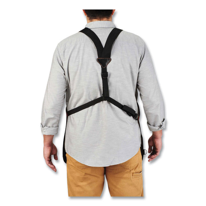 Arsenal 5704 Canvas Tool Apron, 22 Compartments, 25.5 x 28, Canvas, Gray