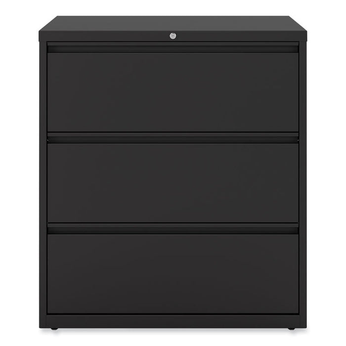 Lateral File, 3 Legal/Letter/A4/A5-Size File Drawers, Black, 36" x 18.63" x 40.25"
