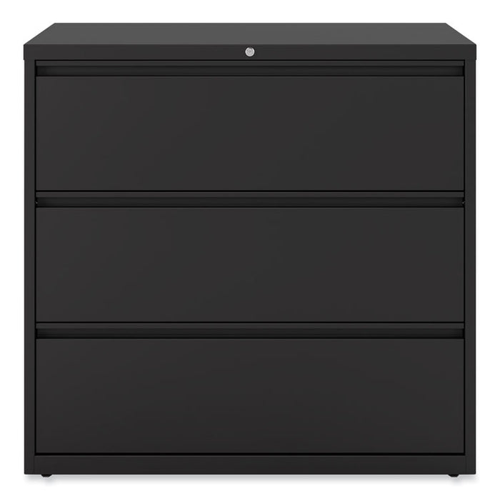 Lateral File, 3 Legal/Letter/A4/A5-Size File Drawers, Black, 42" x 18.63" x 40.25"