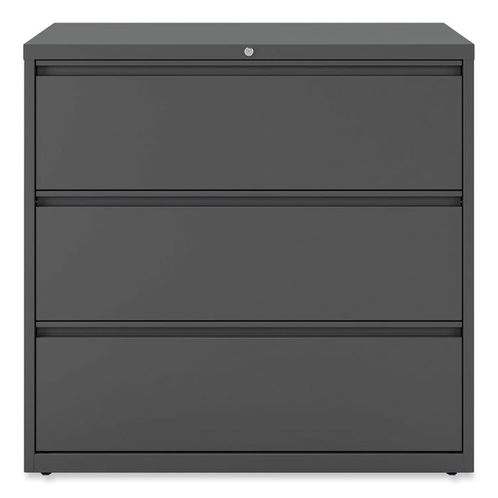 Lateral File, 3 Legal/Letter/A4/A5-Size File Drawers, Charcoal, 42" x 18.63" x 40.25"