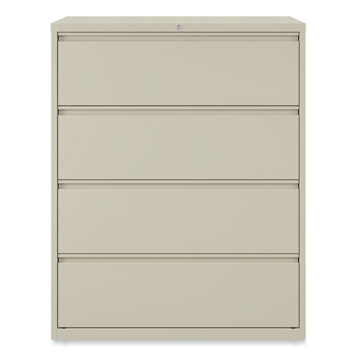 Lateral File, 4 Legal/Letter-Size File Drawers, Putty, 42" x 18.63" x 52.5"