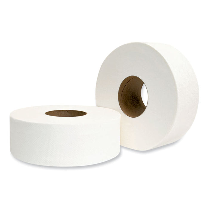 JRT Jumbo Bath Tissue, Septic Safe, 2-Ply, 3.25" x 720 ft, White, 12 Rolls/Carton