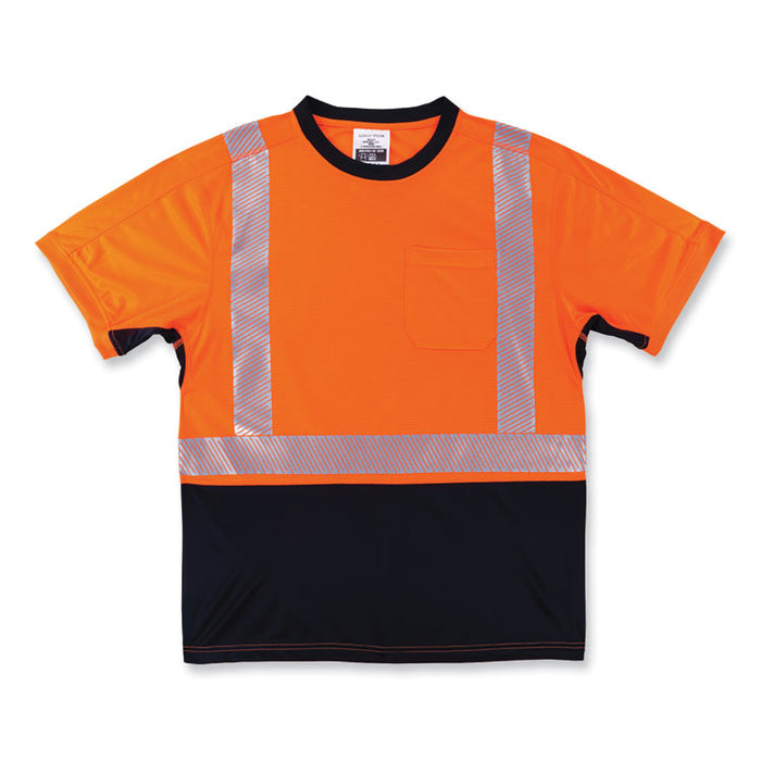 GloWear 8283BK Class 2 Lightweight Performance Hi-Vis T-Shirt, Small, Orange