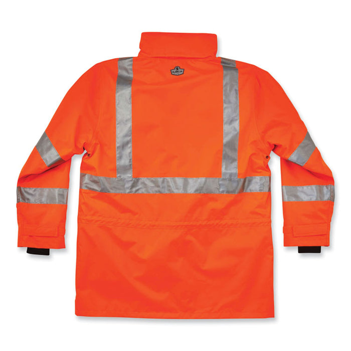 GloWear 8385 Class 3 Hi-Vis 4-in-1 Jacket, 5X-Large, Orange
