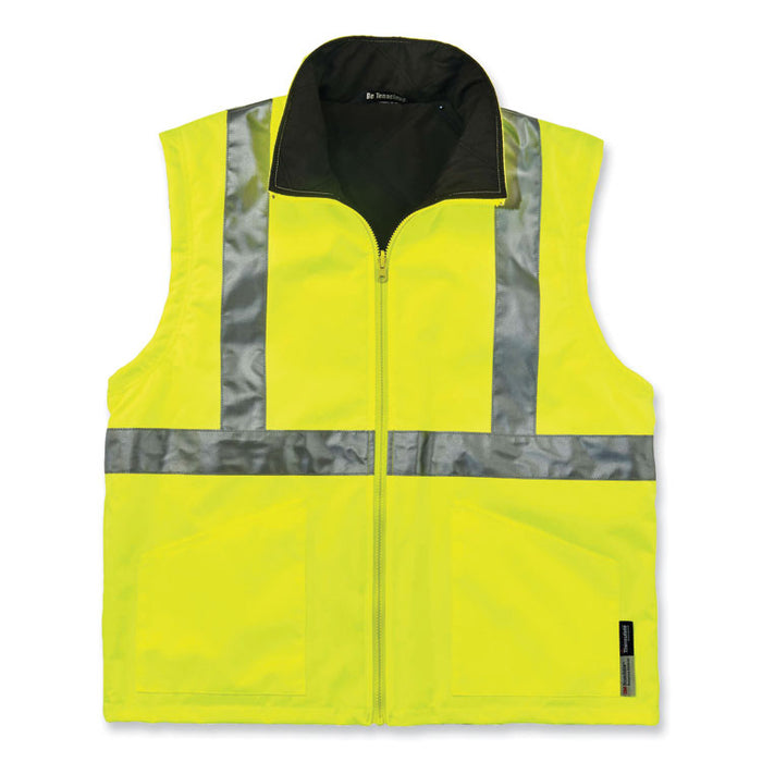 GloWear 8385 Class 3 Hi-Vis 4-in-1 Jacket, 2X-Large, Lime