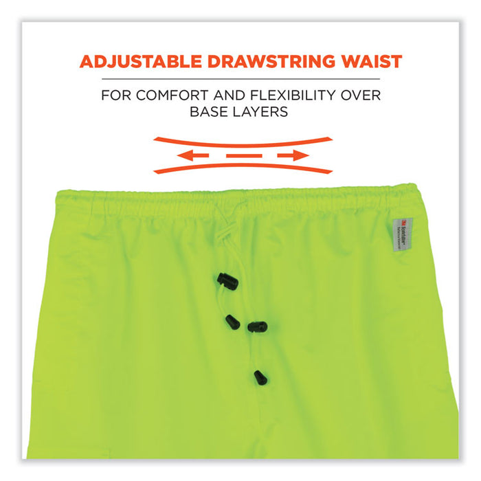 GloWear 8915 Class E Hi-Vis Rain Pants, 3X-Large, Lime