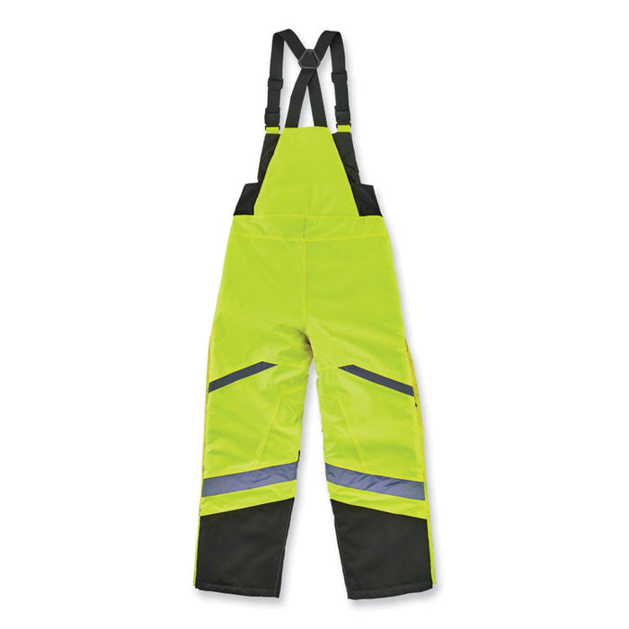 GloWear 8928 Class E Hi-Vis Insulated Bibs, X-Large, Lime