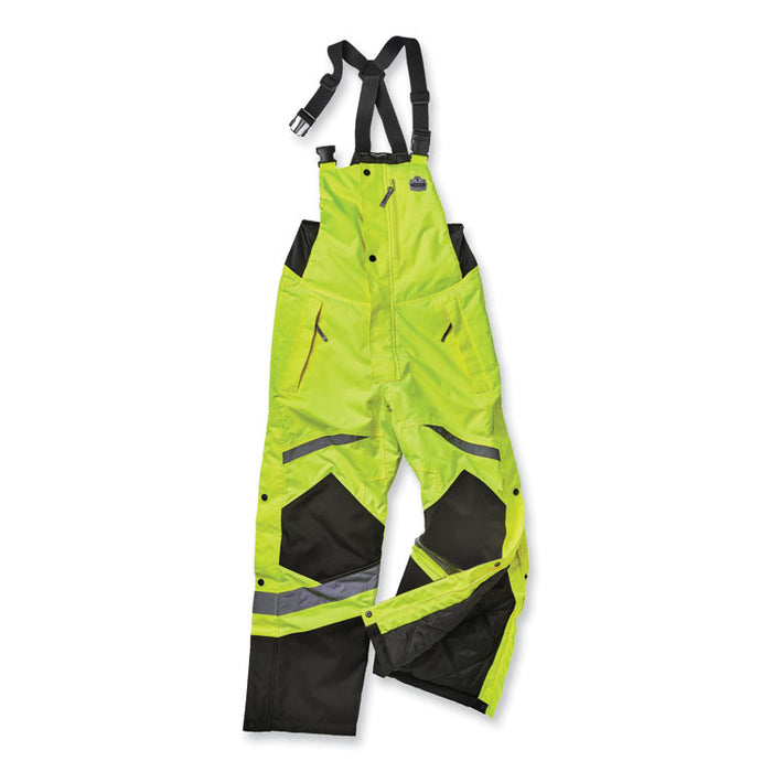 GloWear 8928 Class E Hi-Vis Insulated Bibs, 3X-Large, Lime