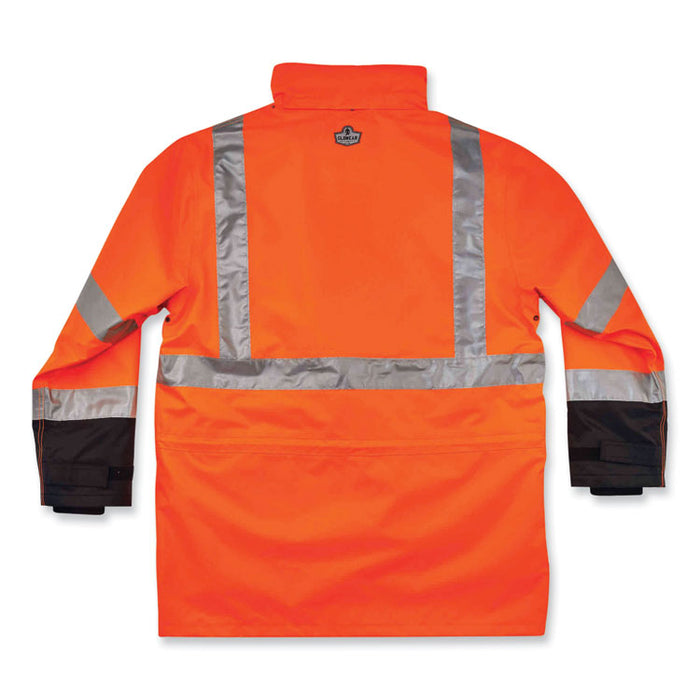 GloWear 8388 Class 3/2 Hi-Vis Thermal Jacket Kit, 5X-Large, Orange