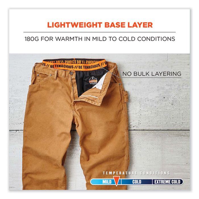 N-Ferno 6481 Lightweight Base Layer Pants, Medium, Black
