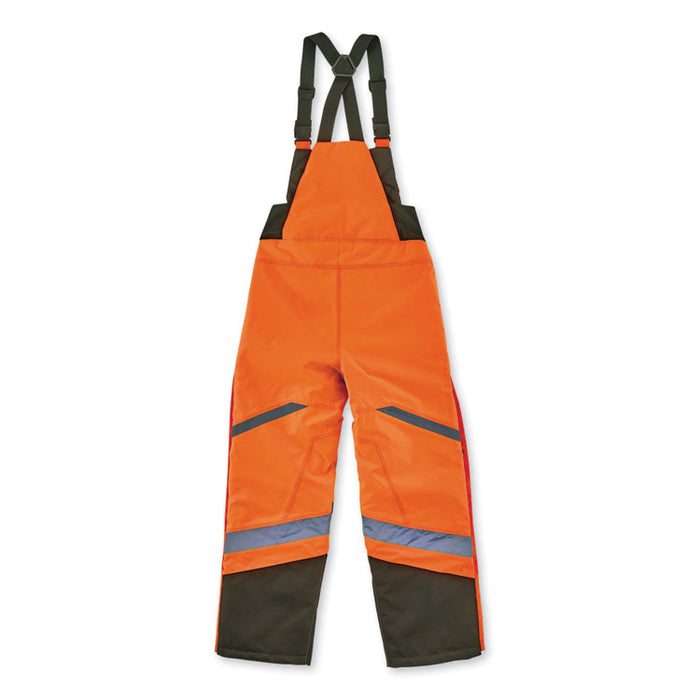 GloWear 8928 Class E Hi-Vis Insulated Bibs, 4X-Large, Orange