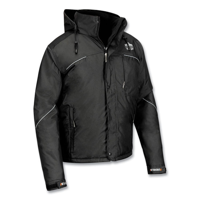 N-Ferno 6467 Winter Work Jacket with 300D Polyester Shell, 4X-Large, Black