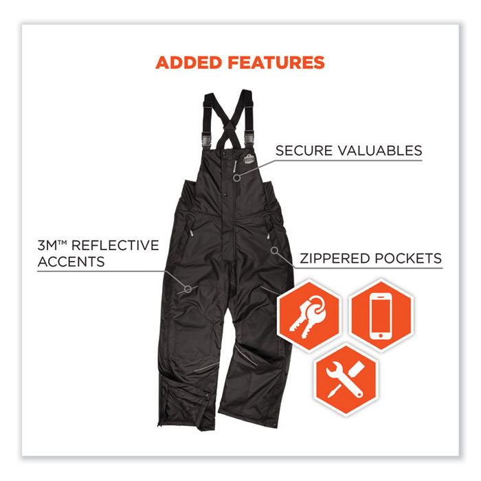 N-Ferno 6472 Thermal Bib with 300D Oxford Shell, Small, Black