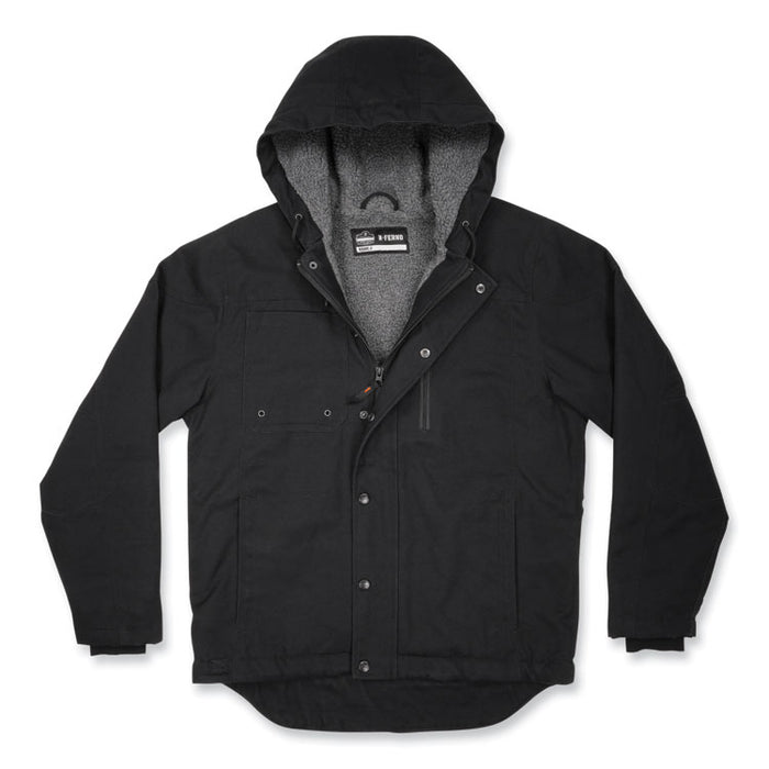 N-Ferno 6468 Duck Canvas Work Jacket, Small, Black