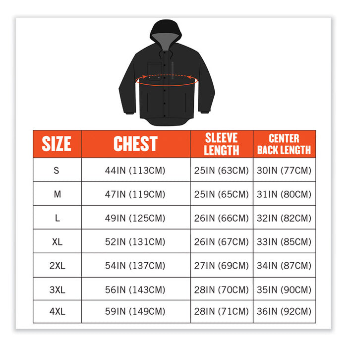 N-Ferno 6468 Duck Canvas Work Jacket, 4X-Large, Black