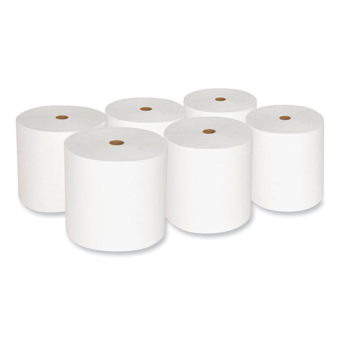 Valay Proprietary Roll Towels, 1-Ply, 7" x 800 ft, White, 6 Rolls/Carton