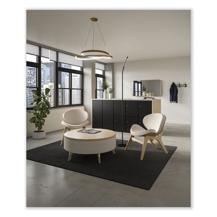 Resi LED Floor Lamp, Gooseneck, 60" Tall, Black