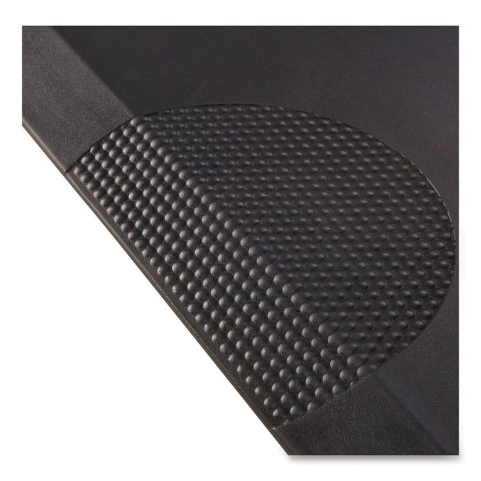 Anti-Fatigue Mat, Rectangular, Black Textured Surface, 24" x 36"