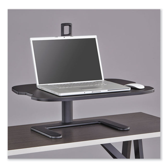 Stance Height-Adjustable Laptop Stand, 26.9 x 18 x 1.25 to 15.75, Black, Supports 15 lbs